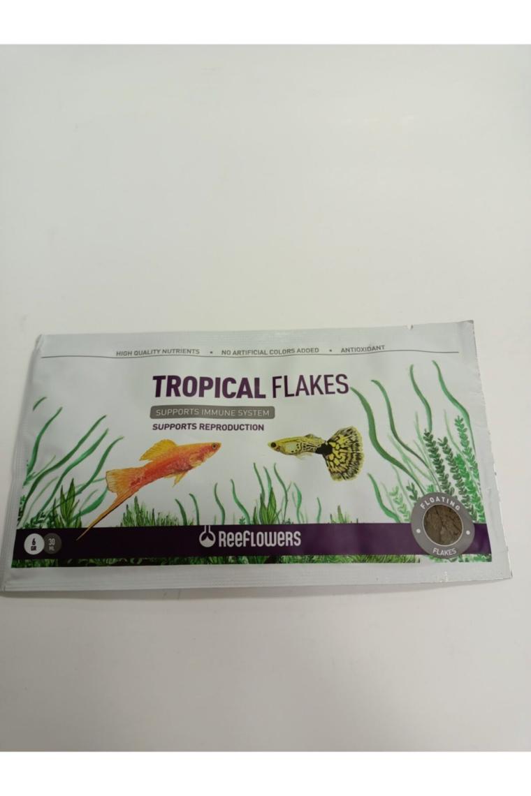 ReeFlowers Tropical Flakes 6 gr Zarf Balık Yemi