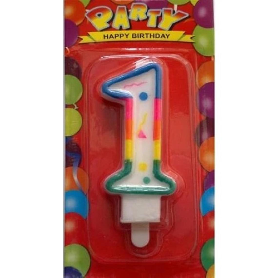 My Party Ready 
1 Yaş Rakam Mum Renkli