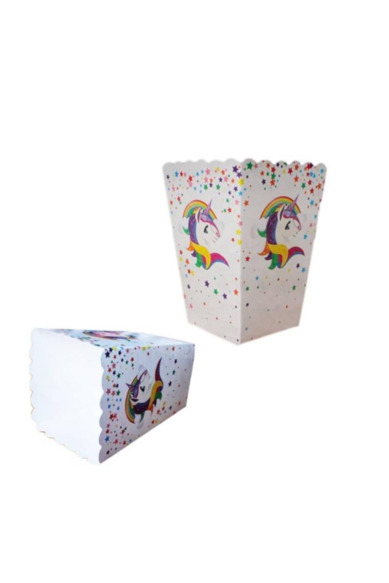 My Party Ready Unicorn Konsept Mısır Kutusu 8'li