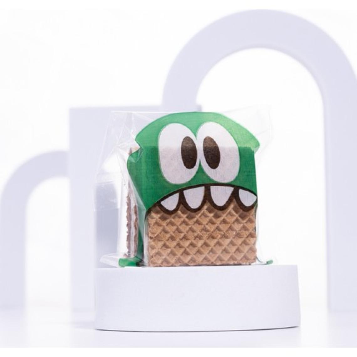 Bimotif Karışık Canavar Desenli Bantlı Cake Pops ve Kurabiye Poşeti, 10X15 Cm, 250 Adet
