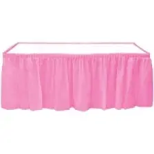 Parti Adresi Plastik Masa Eteği Pembe