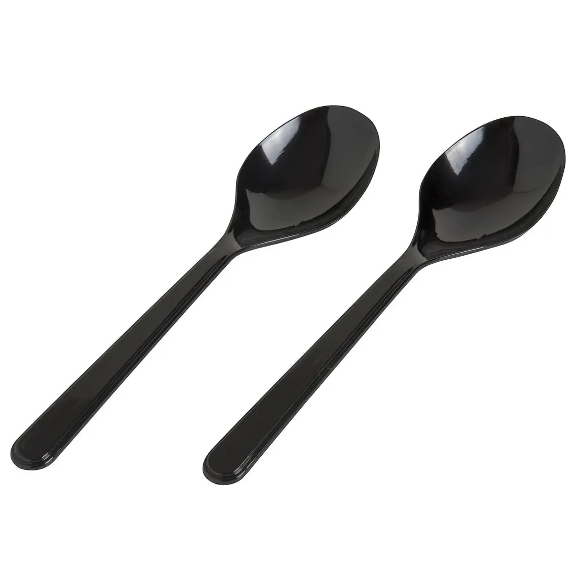 Kikajoy Plastik Kaşık Siyah