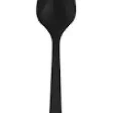 Kikajoy Plastik Kaşık Siyah