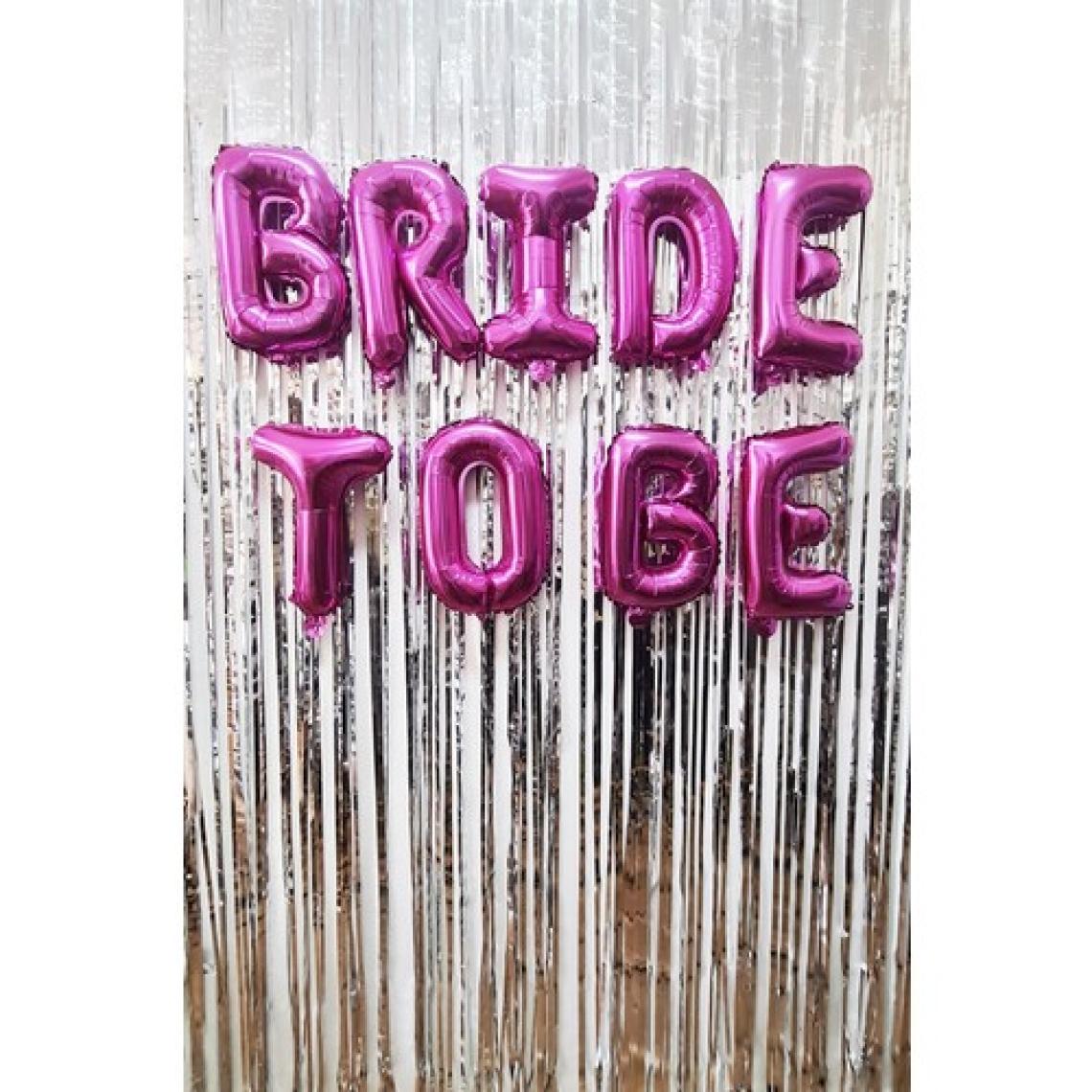 Pekshop Bride To Be Balon Seti Fuşya Bride To Be Bekarlığa Veda Balonları