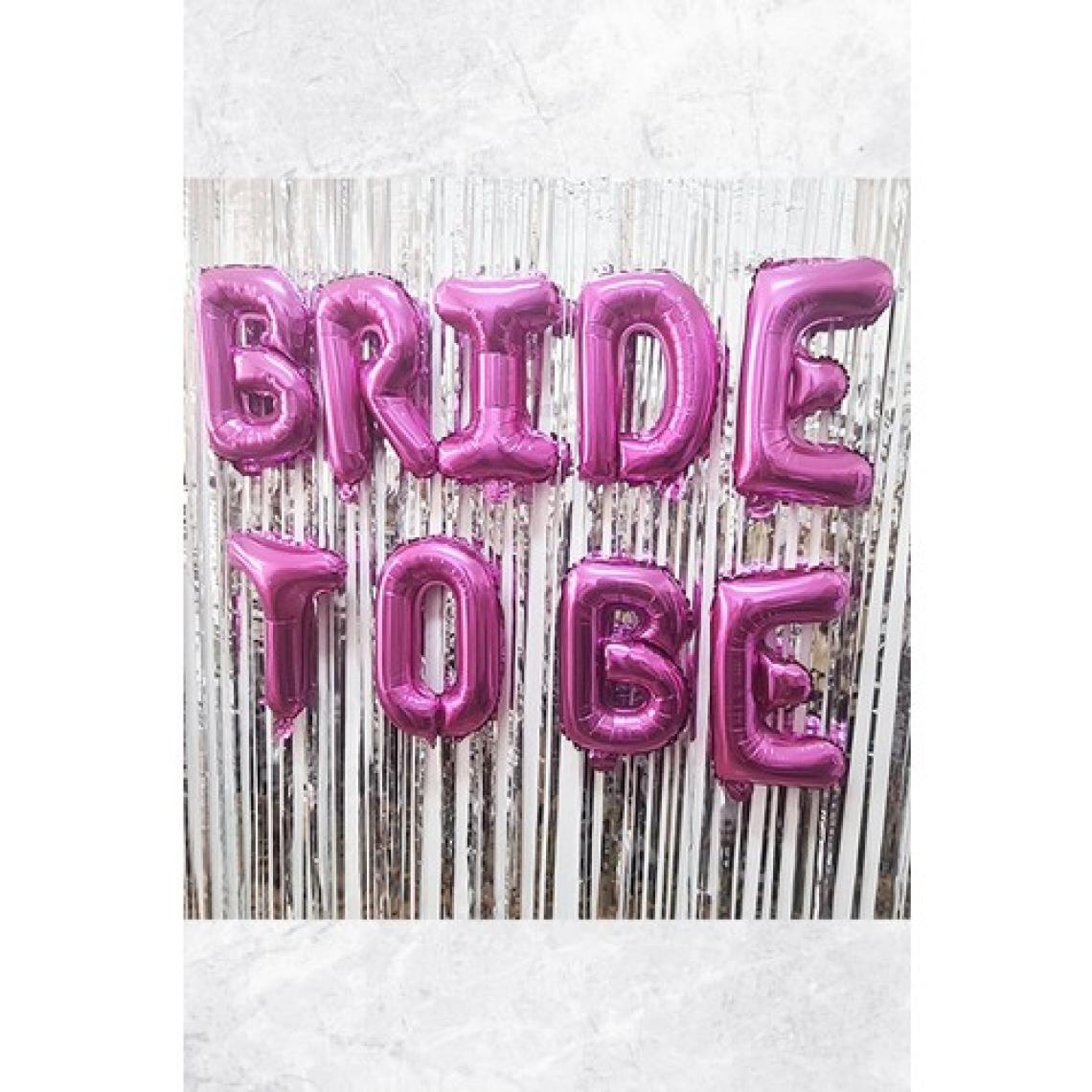 Pekshop Bride To Be Balon Seti Fuşya Bride To Be Bekarlığa Veda Balonları