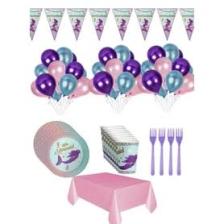 Best Parti  Deniz Kızı Temalı Doğum Günü Parti Seti 8 Kişilik