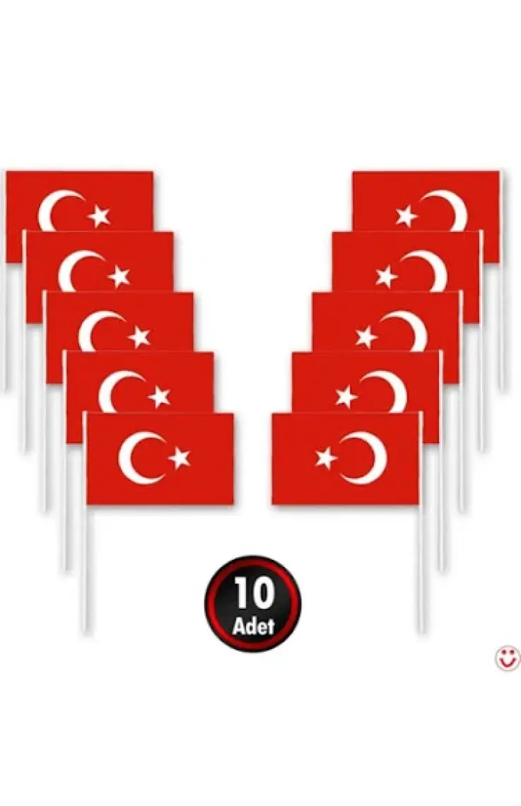 Parti Furyası 23 Nisan Süsleri Kapı Süsü-Zigzak Banner-Pencere Süsü-Dekoratif El Ele Çocuklar ve Ay Yıldız Baskılı Balon 10 Lu 23 Nisan 29 Ekim Bayram Süsleri