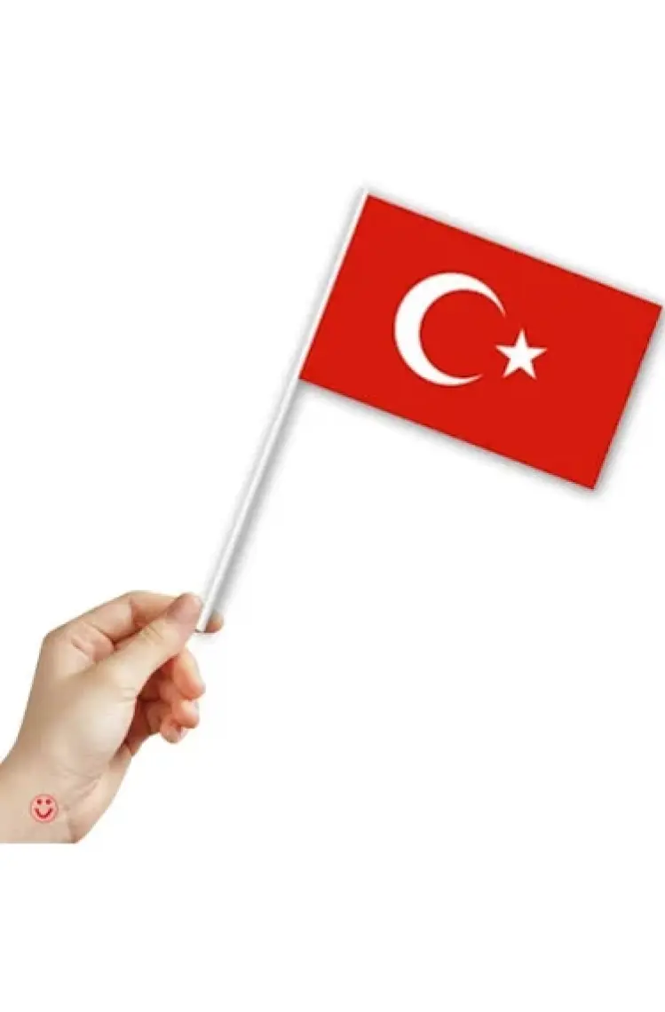 Parti Furyası 23 Nisan Süsleri Kapı Süsü-Zigzak Banner-Pencere Süsü-Dekoratif El Ele Çocuklar ve Ay Yıldız Baskılı Balon 10 Lu 23 Nisan 29 Ekim Bayram Süsleri