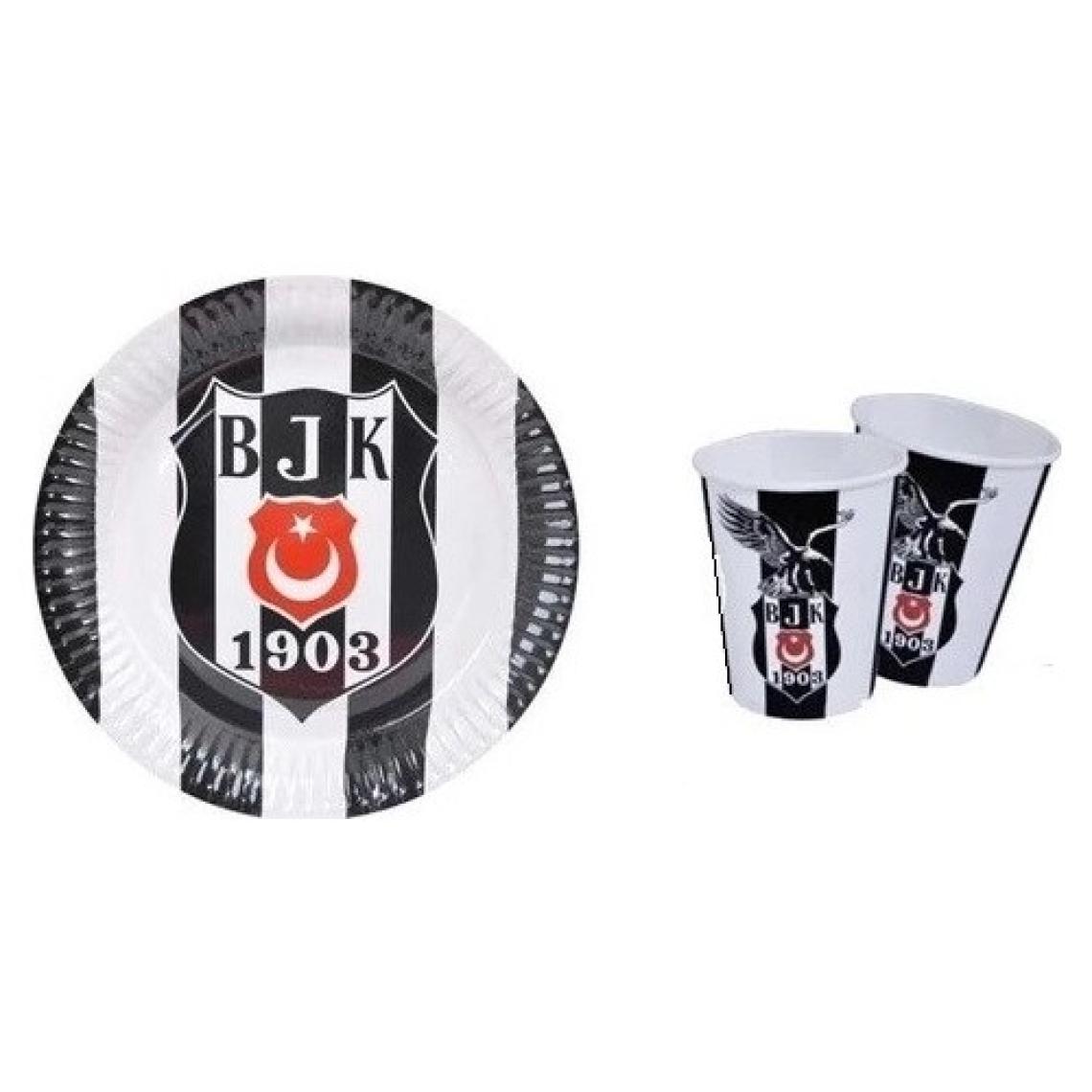 Tuğra Beşiktaş Temalı Doğum Günü Parti Süsleri Seti 8 Kişilik