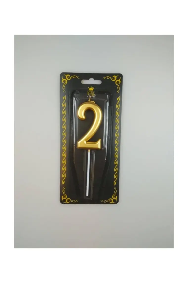 Çıtı Pıtı Store 2 Rakam Mum Altın