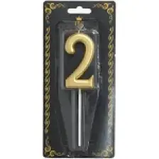 Çıtı Pıtı Store 2 Rakam Mum Altın