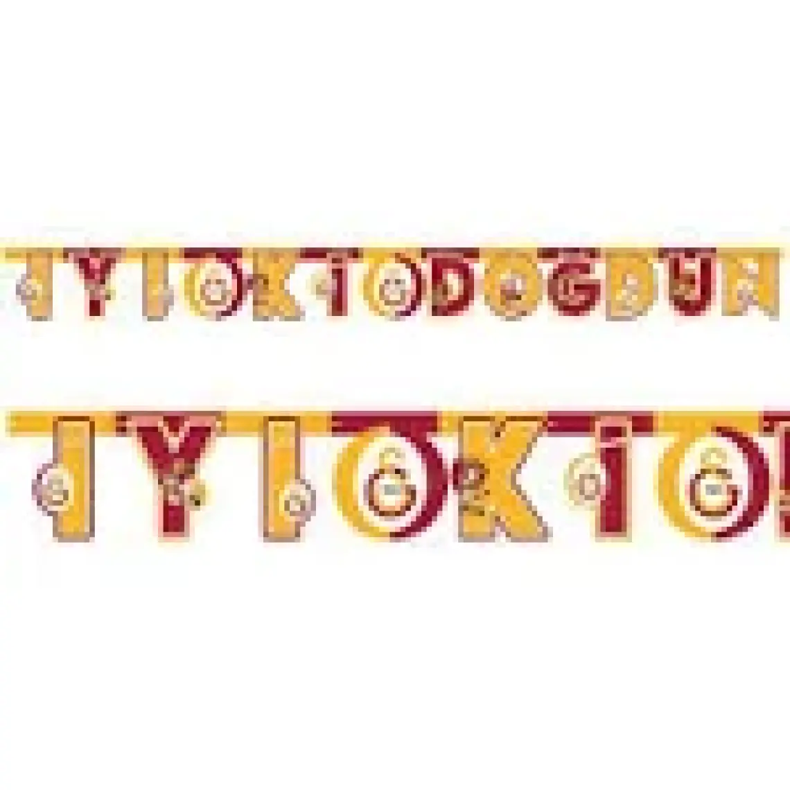 Kikajoy Galatasaray Iyi Ki Doğdun Harf Afiş