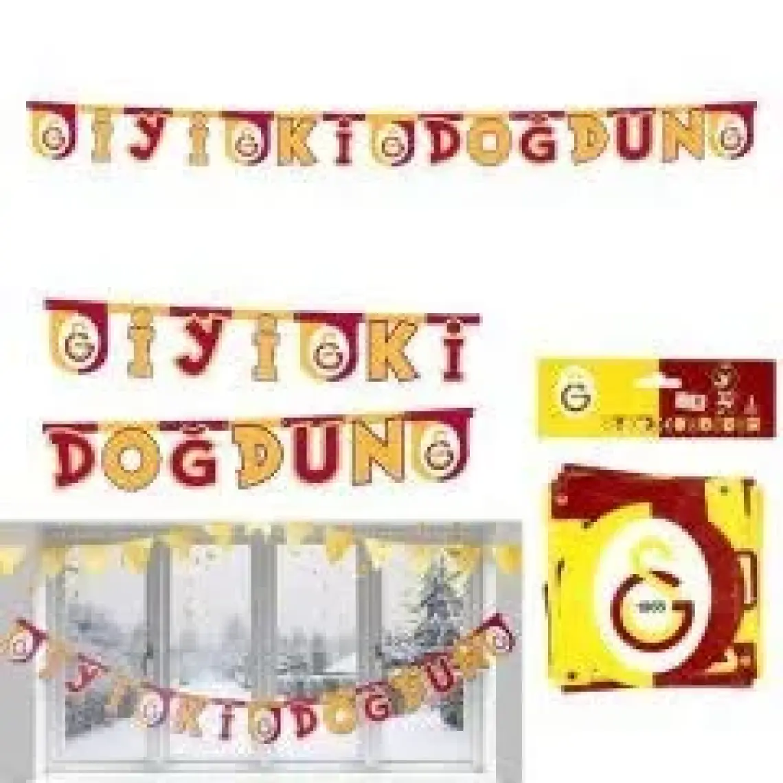 Kikajoy Galatasaray Iyi Ki Doğdun Harf Afiş