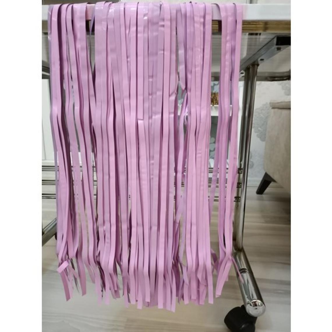 Doğumgünü Marketim Püsküllü Metalize Masa Eteği Pembe