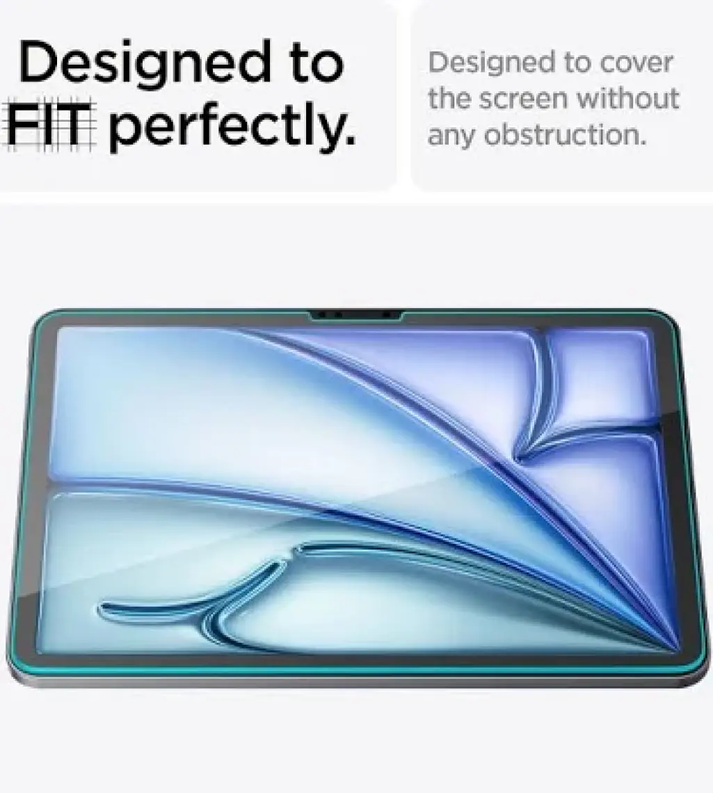 Spigen iPad Air 13" M3 (2025) / M2 (2024) Cam Ekran Koruyucu GLAS.tR Slim HD - AGL07802