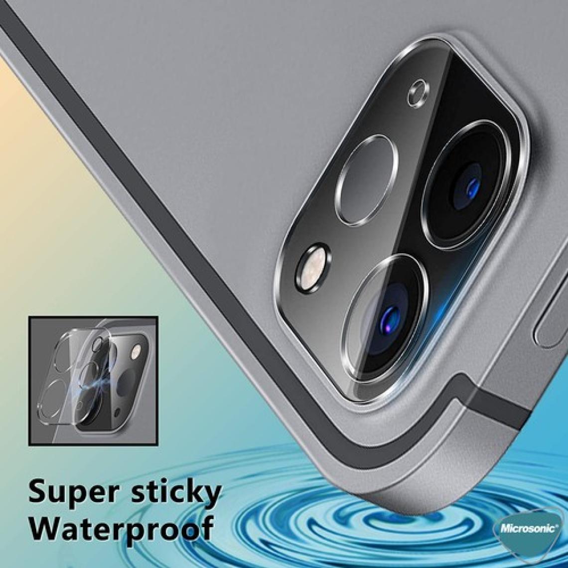 Microsonic Apple iPad Pro 12.9" 2020 4.Nesil Kamera Lens Koruma Ekran Koruyucuı Şeffaf