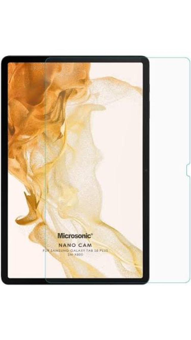 Microsonic Samsung Galaxy Tab S8 Plus X800 Nano Glass Cam Ekran Koruyucu