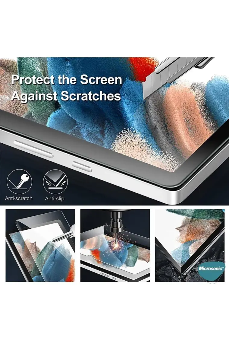 Microsonic Samsung Galaxy Tab S10 Plus X820 Tempered Glass Cam Ekran Koruyucu