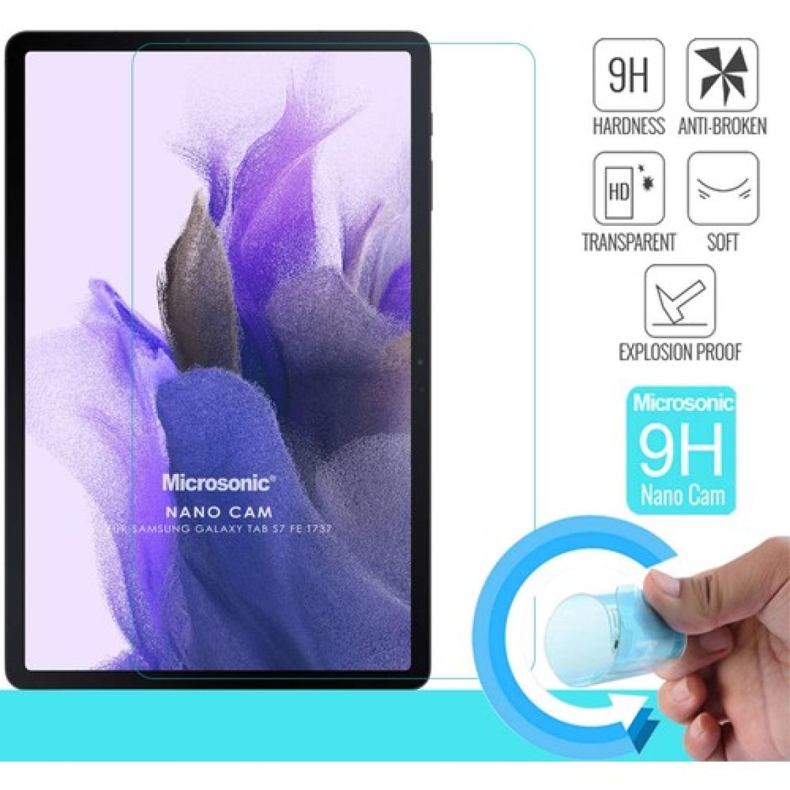 Microsonic Samsung Galaxy Tab S7 Fe Lte T737 Nano Glass Cam Ekran Koruyucu