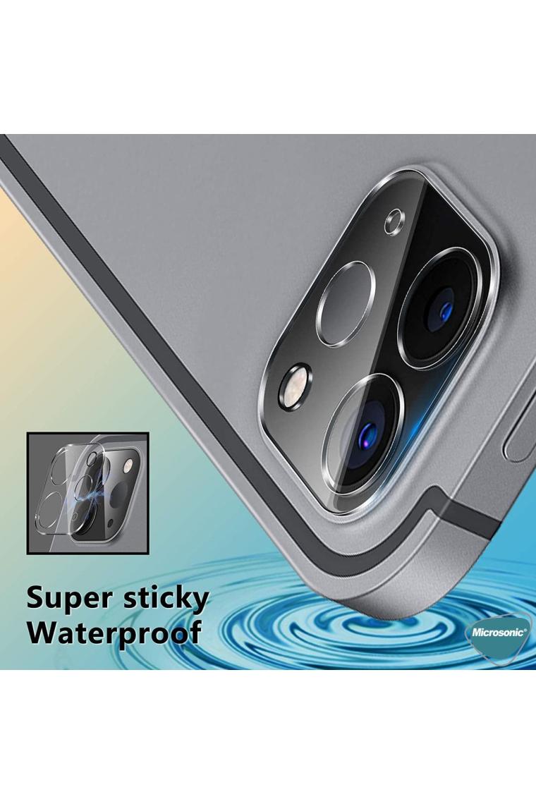 Microsonic Apple iPad Pro 12.9`` 2022 6. Nesil (A2436-A2764-A2437-A2766) Kamera Lens Koruma Camı