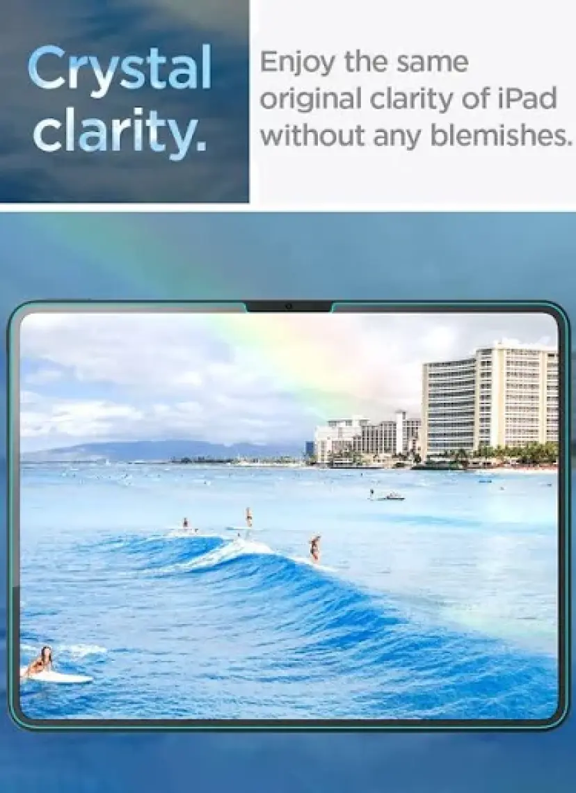 Spigen iPad Pro 13" (2024) Cam Ekran Koruyucu GLAS.tR Slim HD - AGL07792