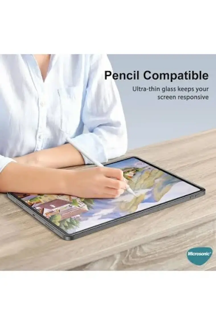 Microsonic Apple iPad Pro 11 2024 (A2836-A2837) Tempered Glass Cam Ekran Koruyucu