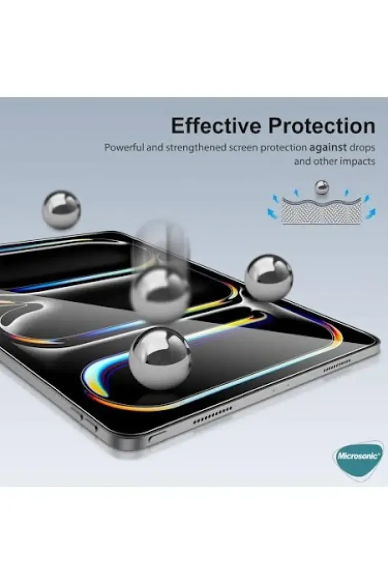 Microsonic Apple iPad Pro 11 2024 (A2836-A2837) Tempered Glass Cam Ekran Koruyucu