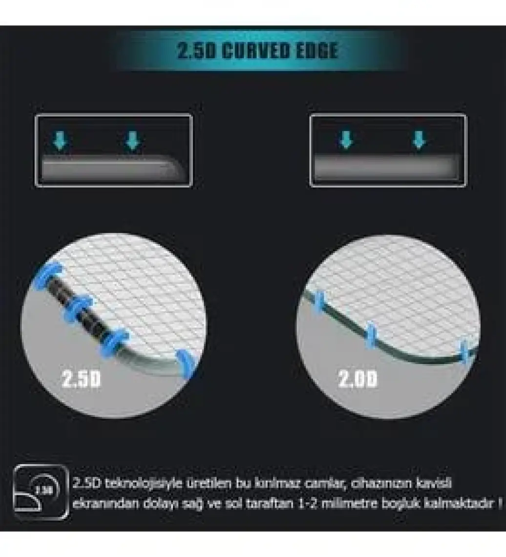 Microsonic Samsung Galaxy Tab A9 Plus Tempered Glass Cam Ekran Koruyucu