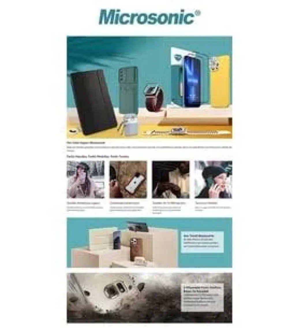 Microsonic Samsung Galaxy Tab A9 Plus Tempered Glass Cam Ekran Koruyucu