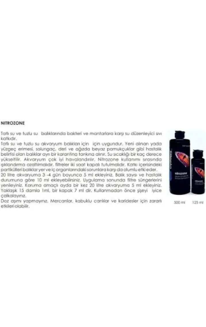 Crystalpro Nitrozone Mantar Ilacı 125 ml