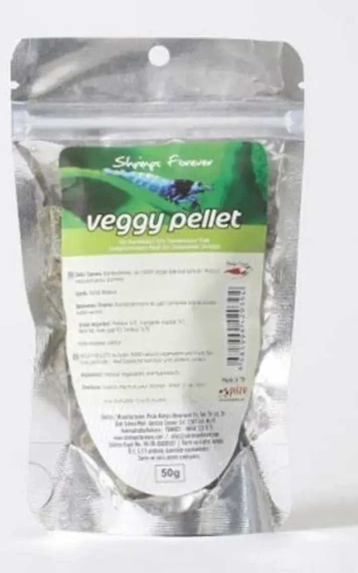 Tropical Shrimps Forever Veggy Pellet Doğal Karides Yemi 50GR