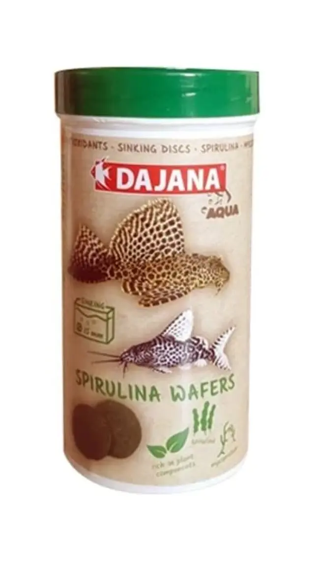 Dajana Spirulina Wafers Dip Balıkları İçin Bitkisel Yem 80 Ml 25 Gr