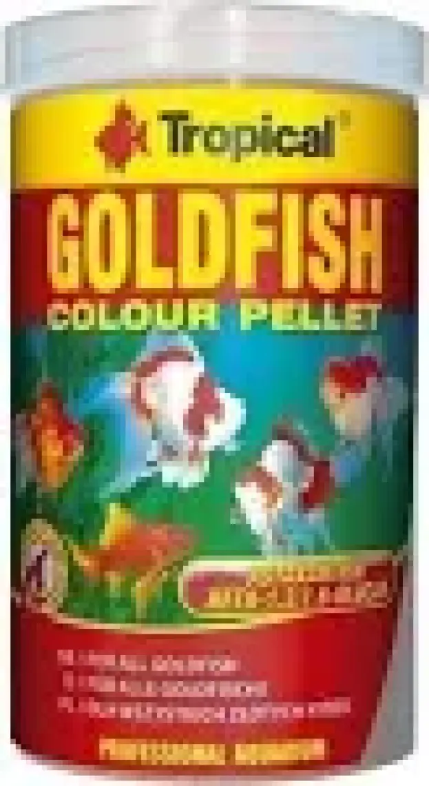Tropical Goldfish Colour Pellet Size Small 250ML 110GR
