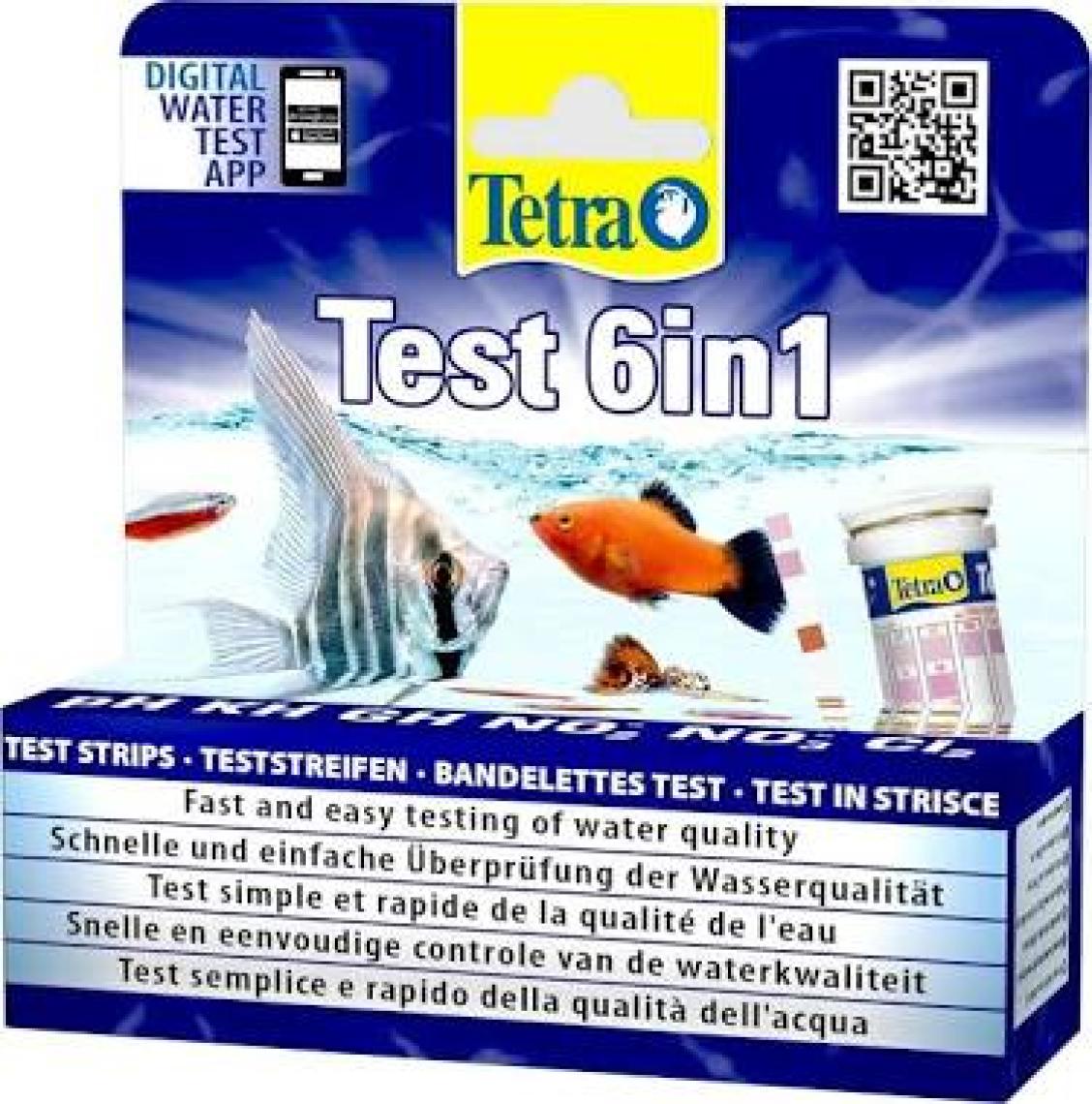 Tetra Test 6 in 1 Tatlı Su Strip Test 25 Adet