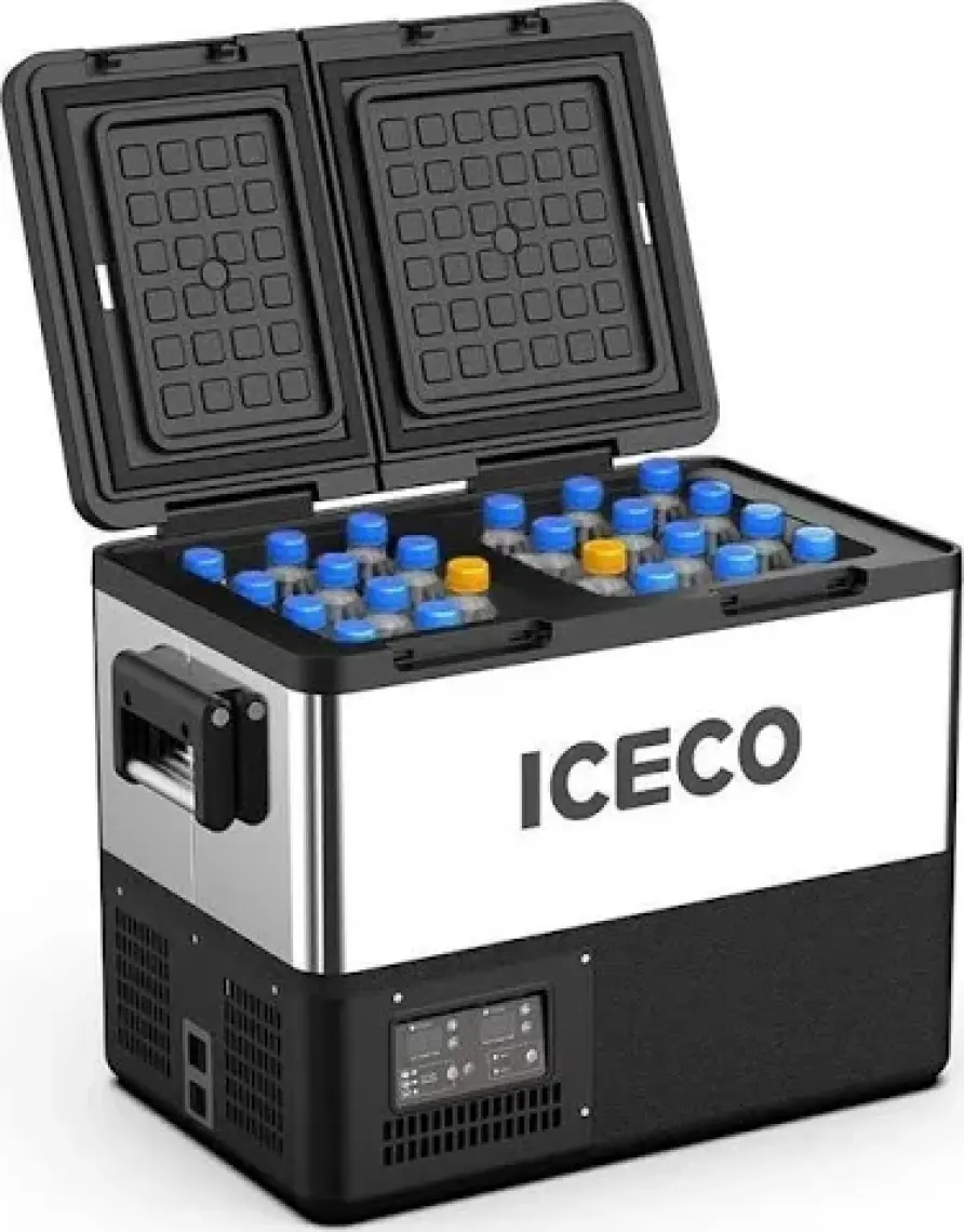 Iceco TCD55 12 - 24 Volt 55 Litre Çift Bölmeli Outdoor Kompresörlü Oto Buzdolabı Dondurucu