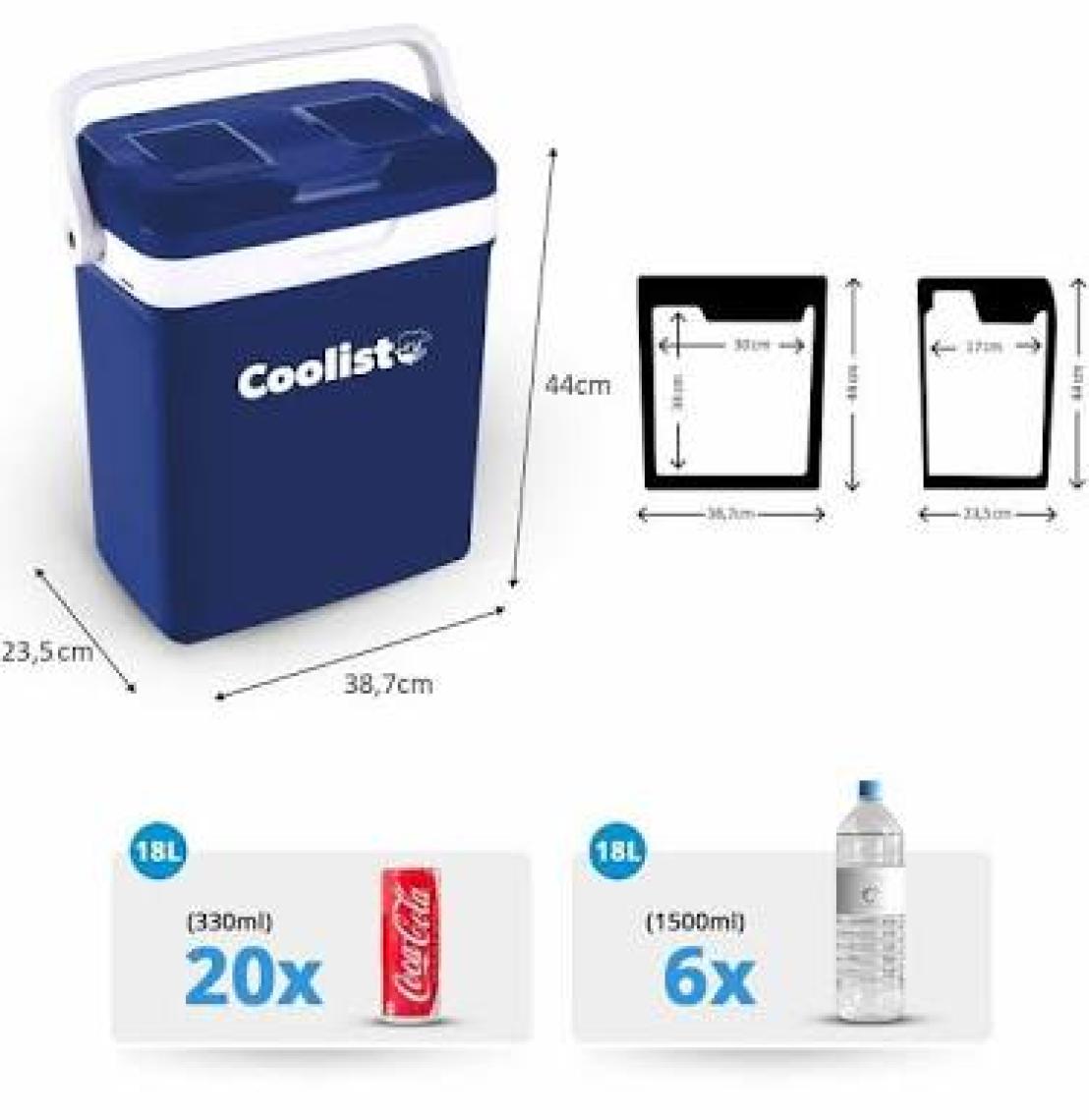 Coolist CLT18 12VOLT/220VOLT Ac/dc 18 Litre Sıcak/soğuk Oto Buzdolabı