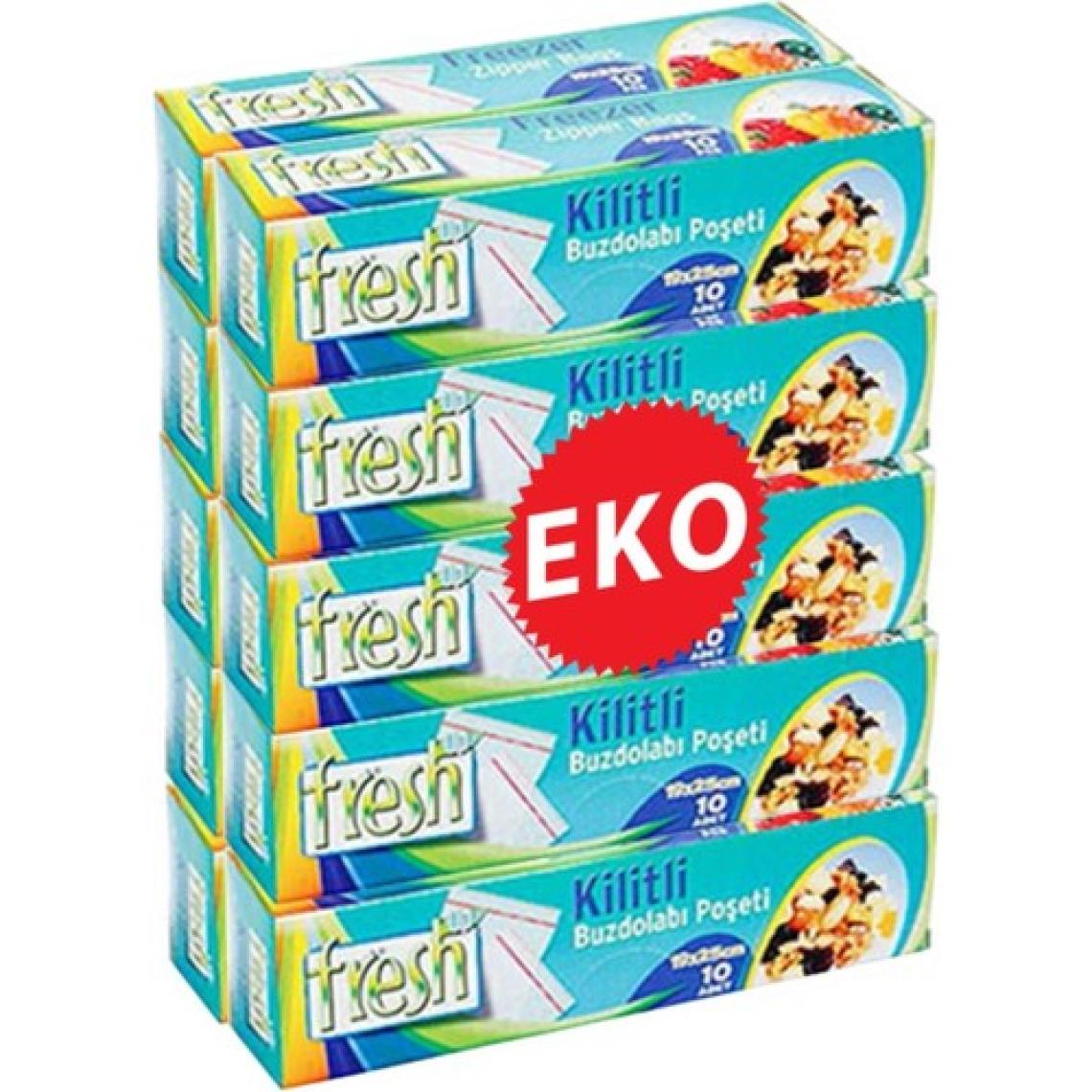 Fresh Up Fresh-Up Kilitli Buzdolabı Poşeti 19X25CM Ekonomik 10 Paket