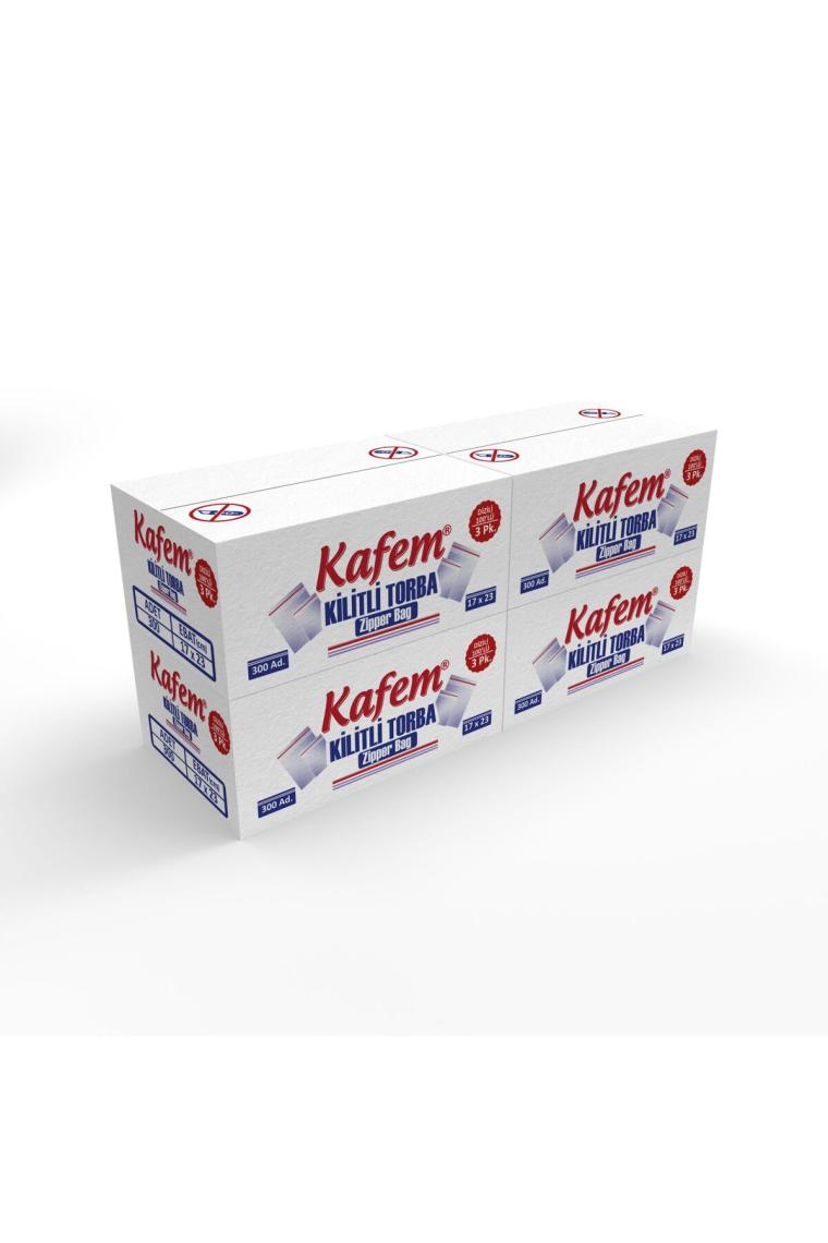 Kafem 17 x 23 cm Kilitli Poşet / Naylon Torba ( 1.200 Adet )