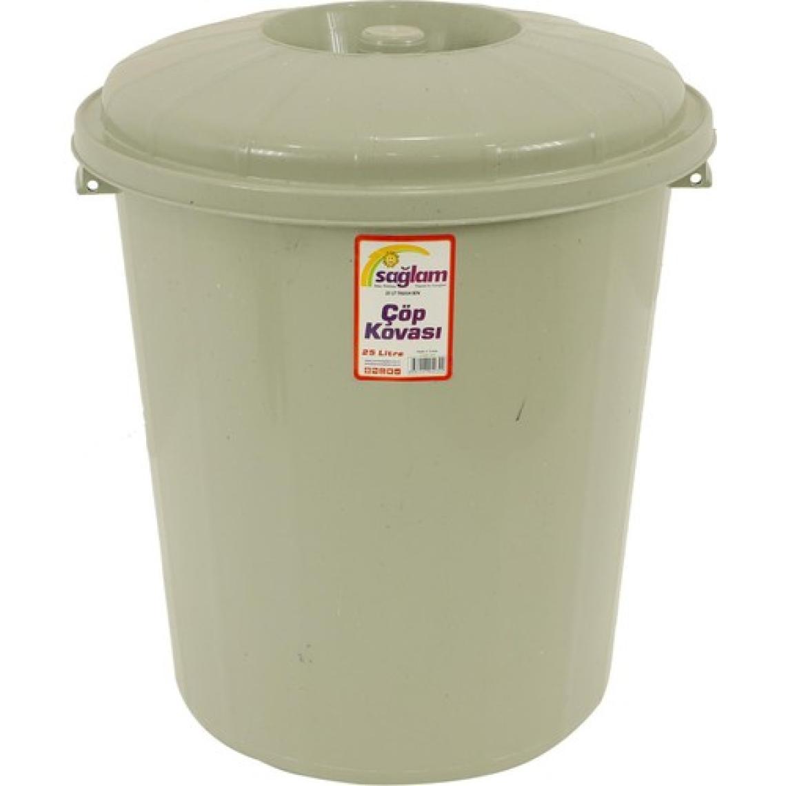 Sağlam Plastik Junior Çöp Kovası Kilitsiz 25 lt