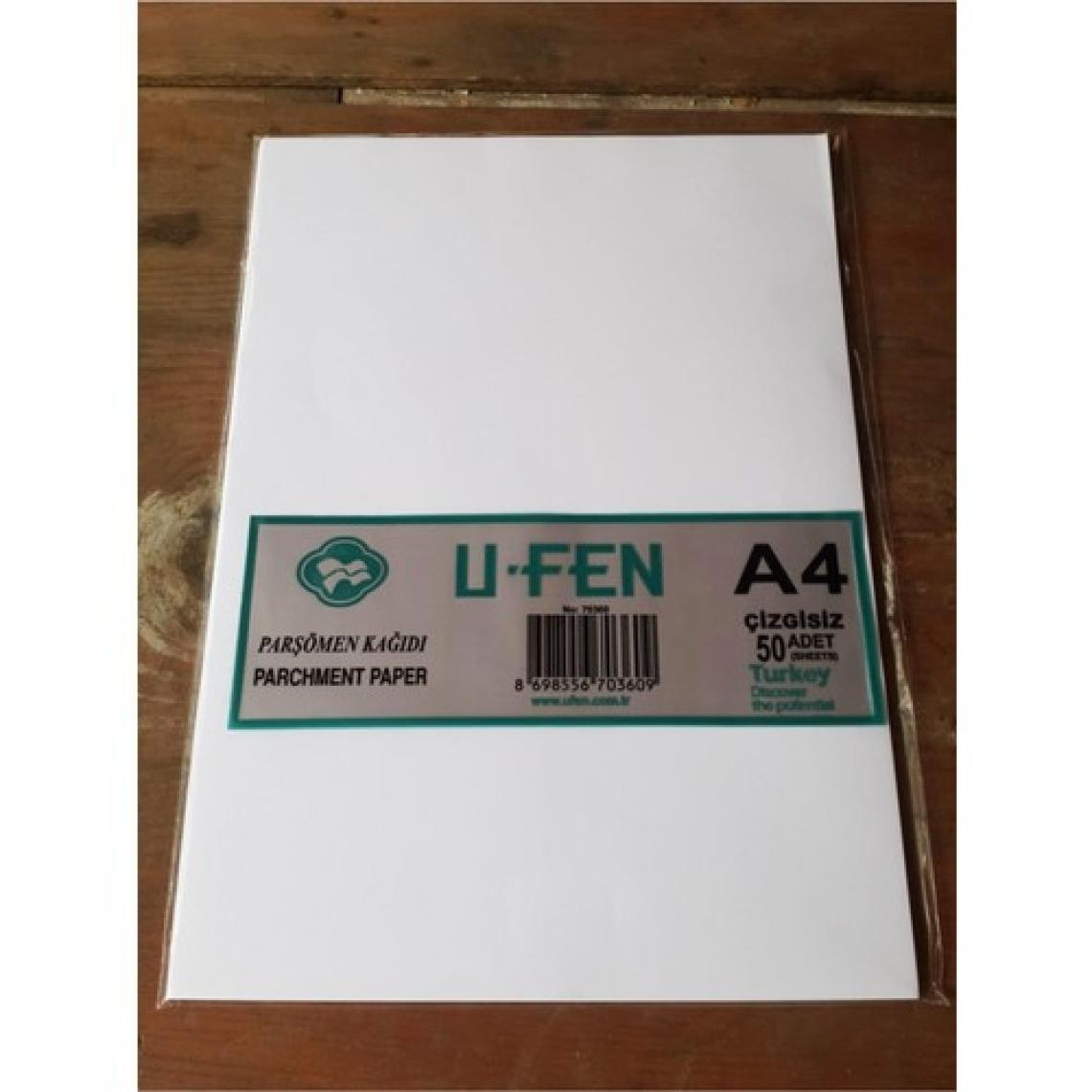 Ufen Çizgisiz A4 Parşömen Kağıdı 50 Li