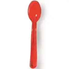 Ambalaj Pazarı Sundae Dondurma Kaşığı Kırmızı 12,5 cm - 50 Adet
