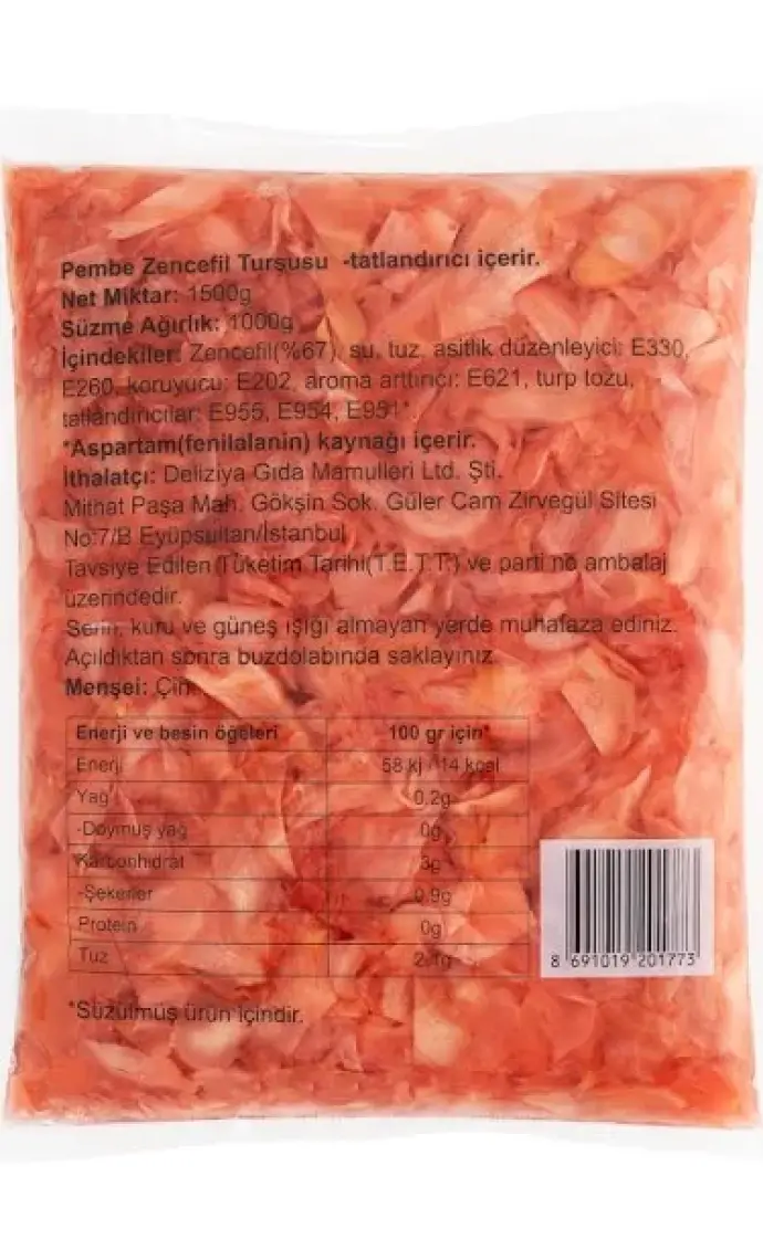 Deco Pembe Zencefil Turşusu 1500 gr