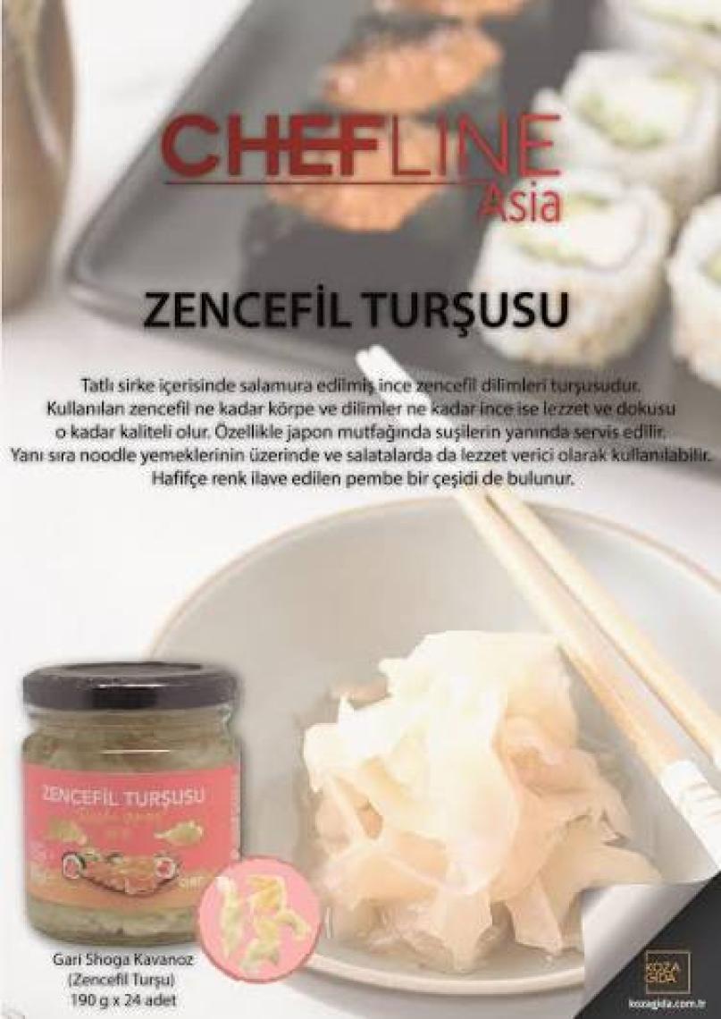 Chefline Asia G.shoga Kavanoz (Zencefil Turşu) Chefline As 190 gr