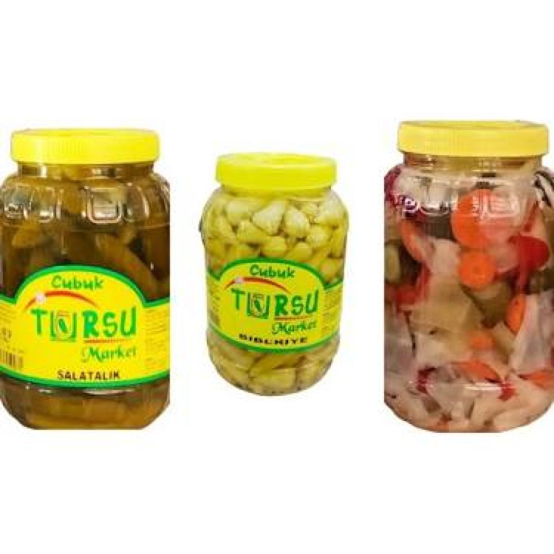 Turşu Market Çubuk Turşusu 1 lt Kiraz Biber Orta Acı