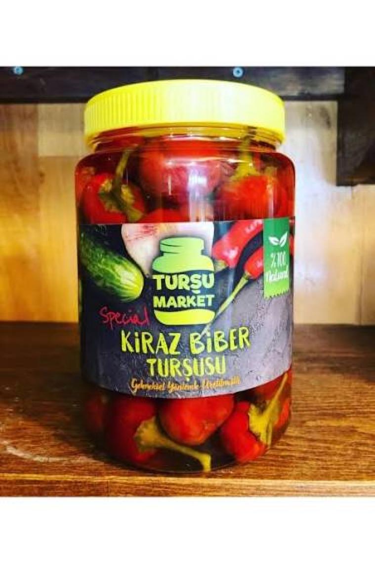 Turşu Market Çubuk Turşusu 1 lt Kiraz Biber Orta Acı