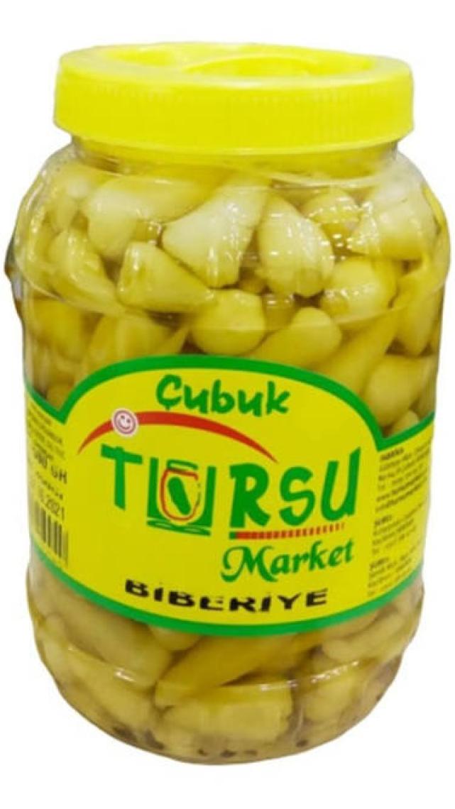 Turşu Market Çubuk Turşusu 1 lt Kiraz Biber Orta Acı