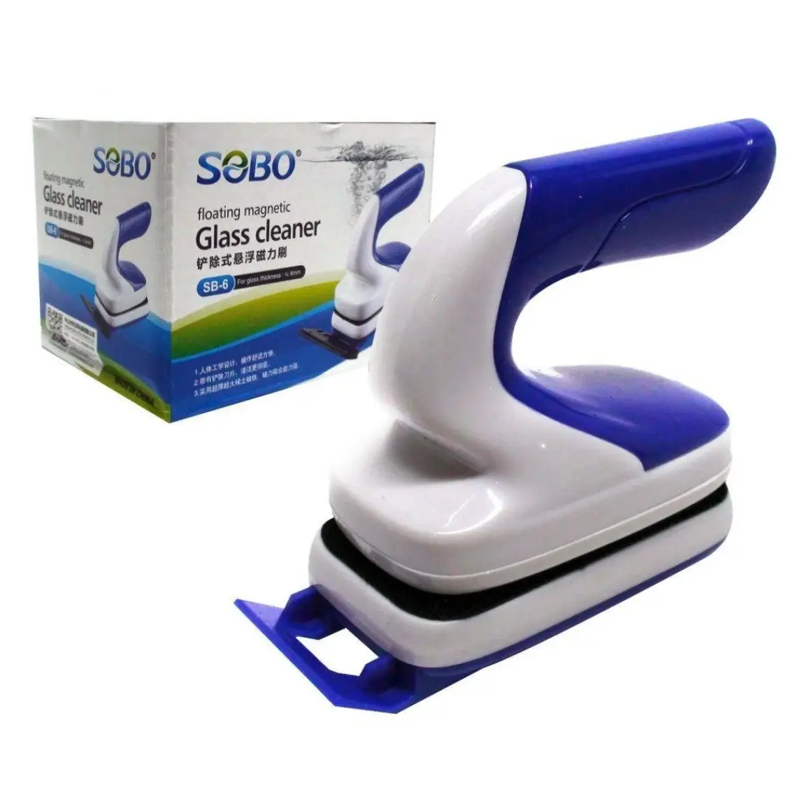 Sobo Tutmalı Mıknatıslı Akvaryum Sileceği 4-6 mm İçin