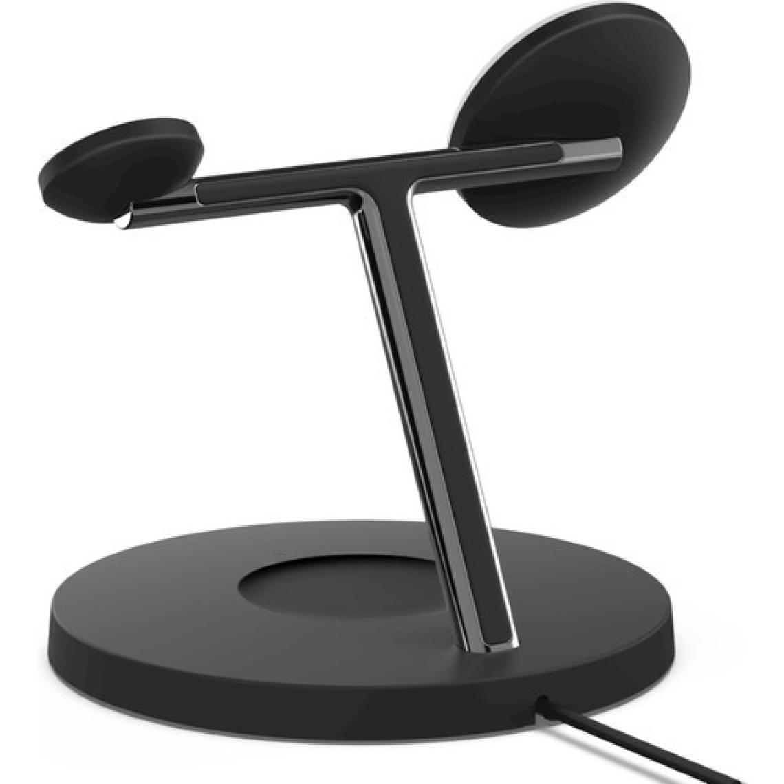 Belkin 3'ü 1 Arada Magsafe Kablosuz Şarj Cihazı, iPhone Uyumlu 12 Serisi, Apple Watch Uyumlu ve AirPods 15W Kablosuz Hızlı Şarj Standı, Şarj Aleti WIZ009VFBK