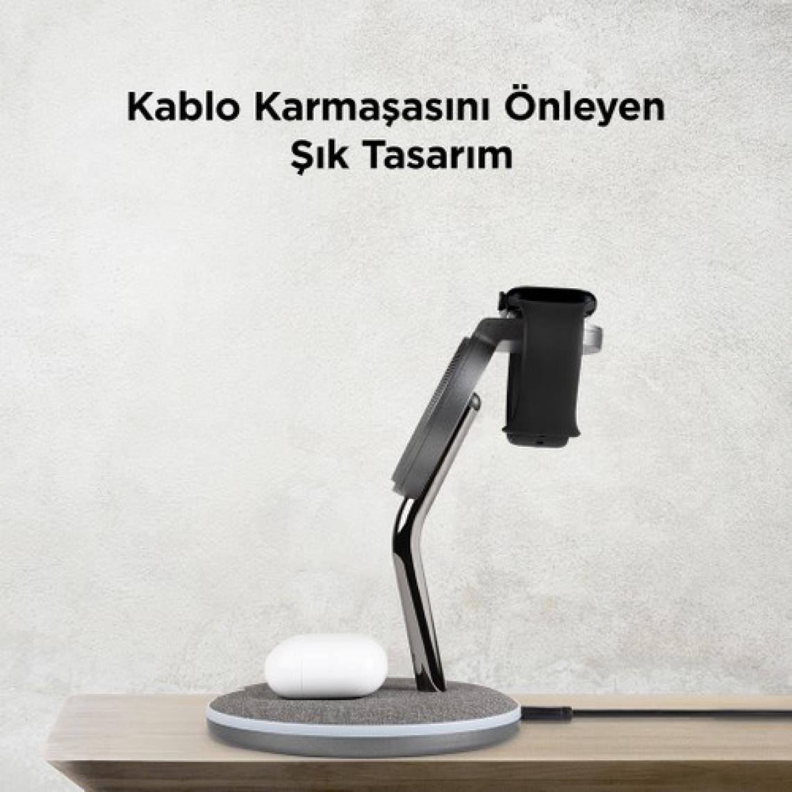 Ttec 2KS20 AirCharger Trio M MagSafe Uyumlu 3in1 Kablosuz Hızlı Şarj Aleti
