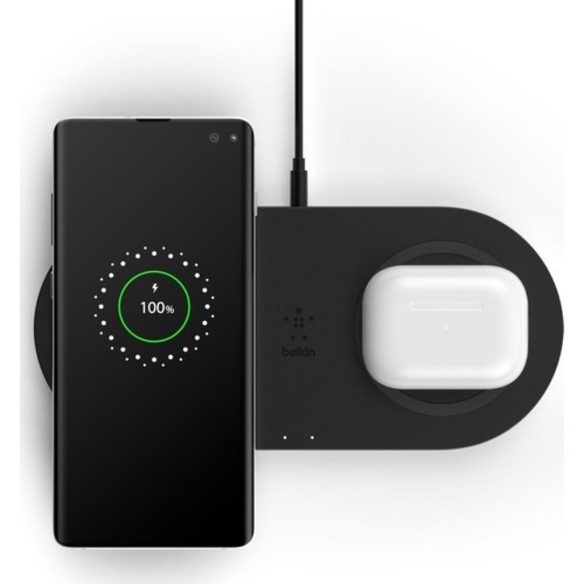 Belkin 10W Ikili Hızlı Kablosuz Şarj Cihazı-Siyah